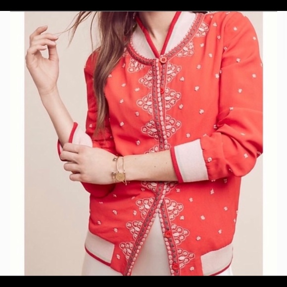 Anthropologie Embroidered Jacket - Picture 7 of 7